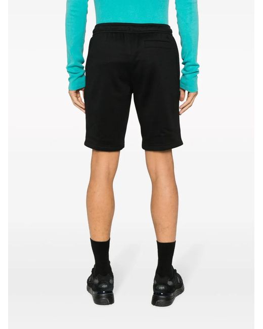Calvin Klein Black Logo-Print Drawstring Track Pants for men