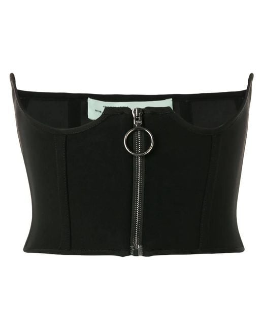 Off-White c/o Virgil Abloh Black Cupless Corset Top