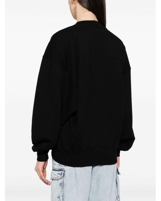 Off-White c/o Virgil Abloh Black Initial-appliqué Sweatshirt