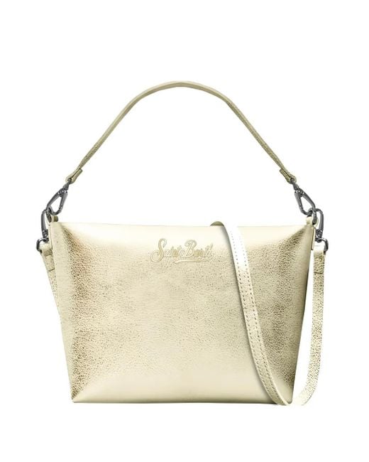 Mc2 Saint Barth White Aline Shoulder Logo Strap Shoulder Bag