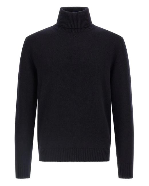 Ballantyne Blue Turtleneck Wool Sweater for men