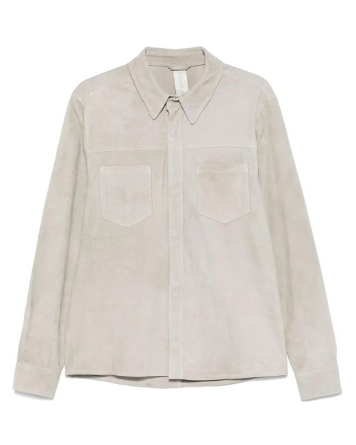 Giorgio Brato White Suede Shirt for men