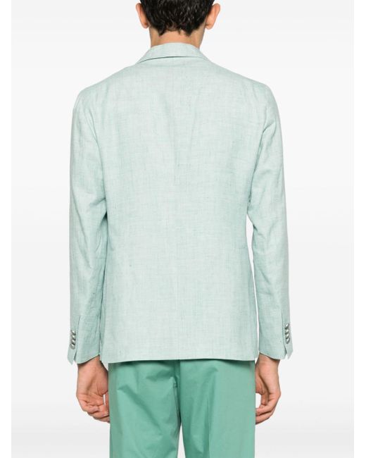 Tagliatore Green Double-breasted Suit Jacket for men