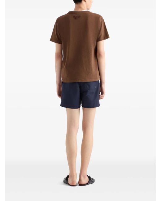 Prada Blue Technical Swim Shorts for men