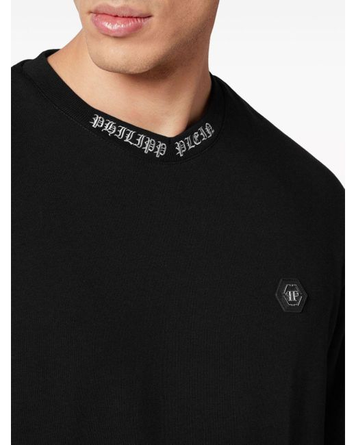 Philipp Plein Sweatshirt mit Logo-Stickerei in Black für Herren