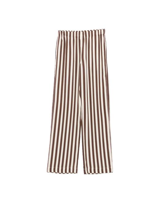 Stine Goya White Striped Palazzo Pants