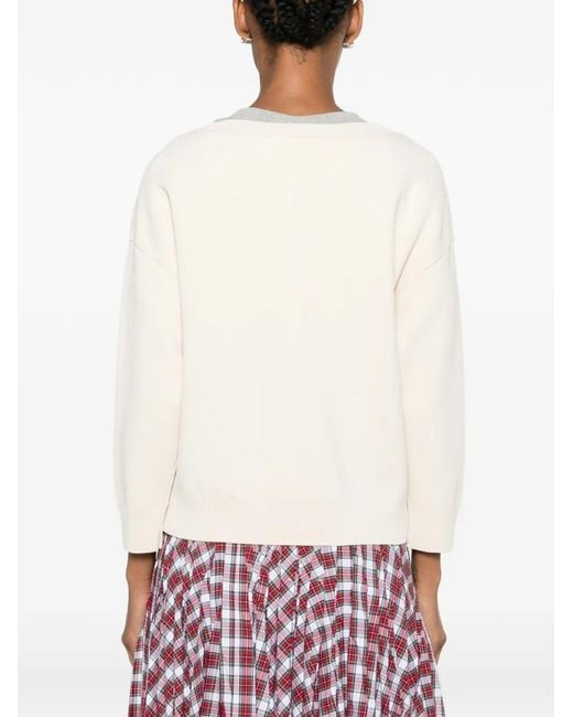 N°21 Natural Button-Up Knitted Cardigan