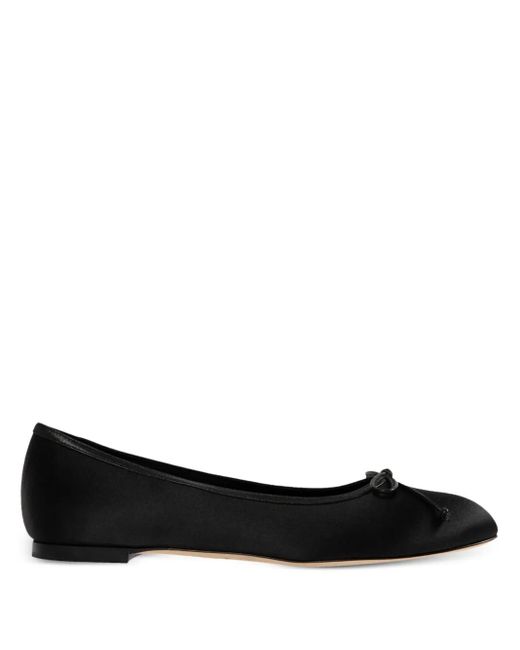 Manolo Blahnik Black Verallim Ballet Flats