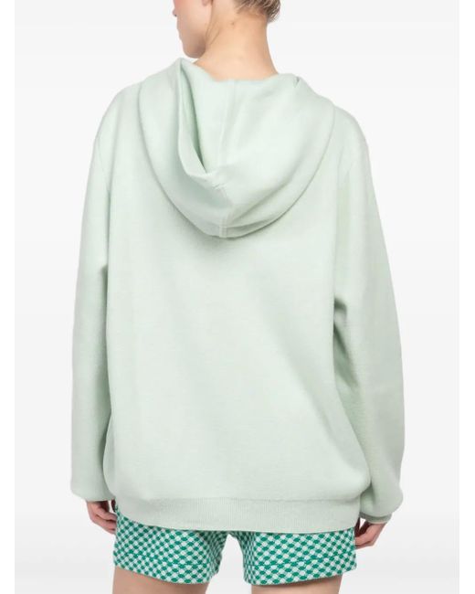 God's True Cashmere White Cashmere Hoodie