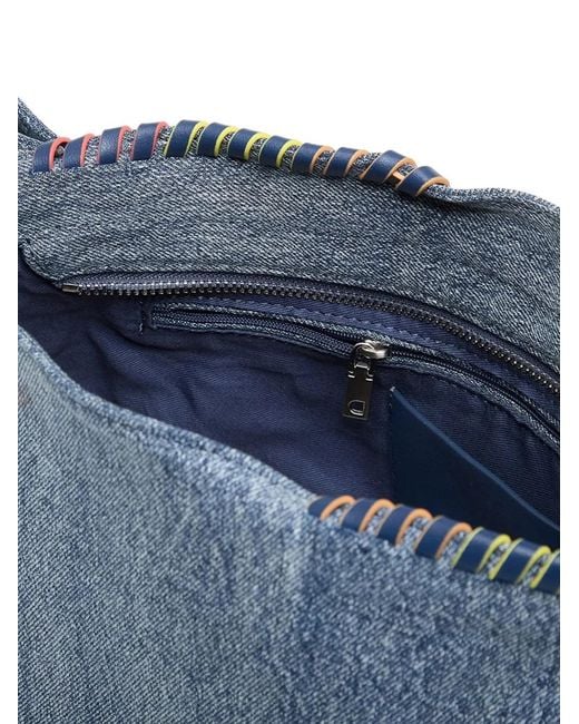Desigual Blue Denim Tote Bag