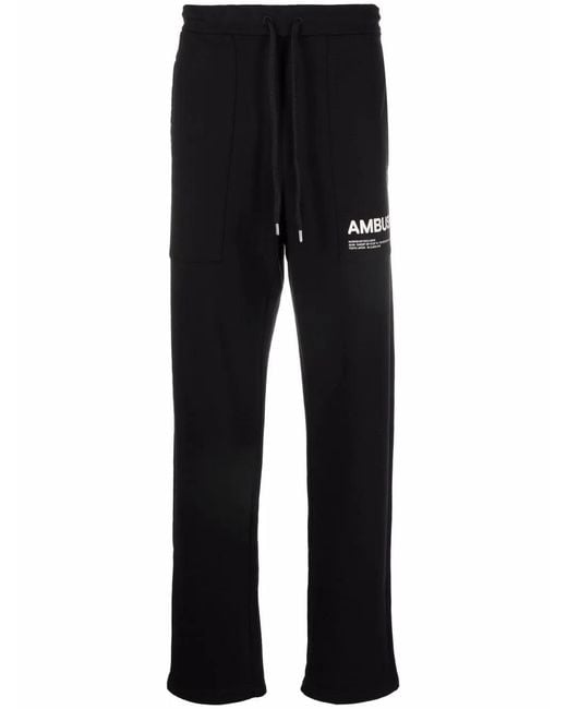Ambush Black Fleece Workshop Sweat Pants for men