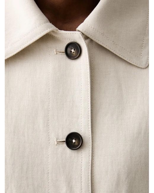 Marc O' Polo Natural Button-Up Spread-Collar Jacket