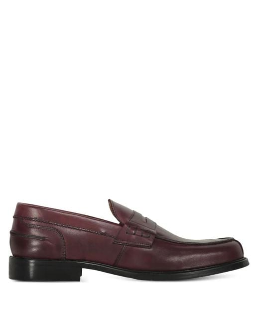 メンズ Bruno Magli ステッチ ペニー ローファー Brown