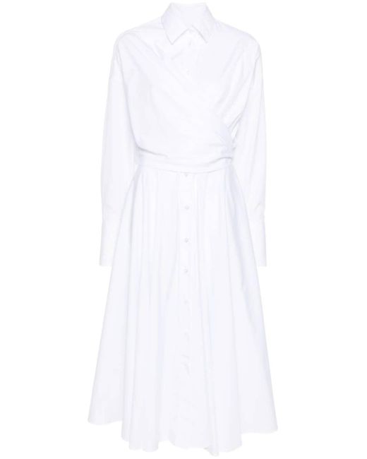 Viktor & Rolf White Shirt Wrap Maxi Dress