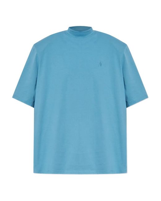 T-Shirt Con Ricamo di The Attico in Blue