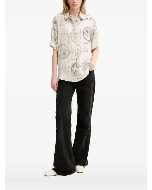 Iceberg Blouse Met Bloemenprint in het White