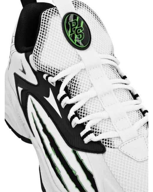 Philipp Plein White Lo-top Logo-print Sneakers