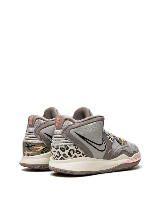 Nike White Kyrie Infinity "Leopard Camo" Sneakers for men