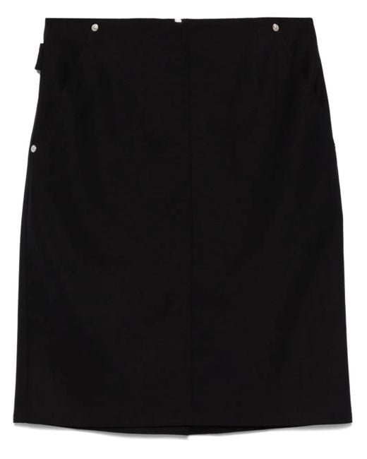 Moschino Black Rear-Slit Mini Skirt