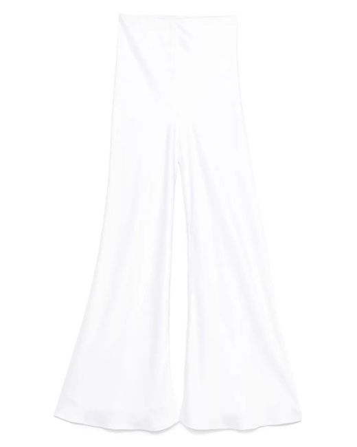 Norma Kamali Flared Pants in het White