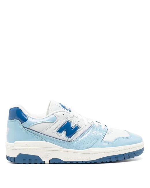 New Balance Blue 550 Panelled Sneakers