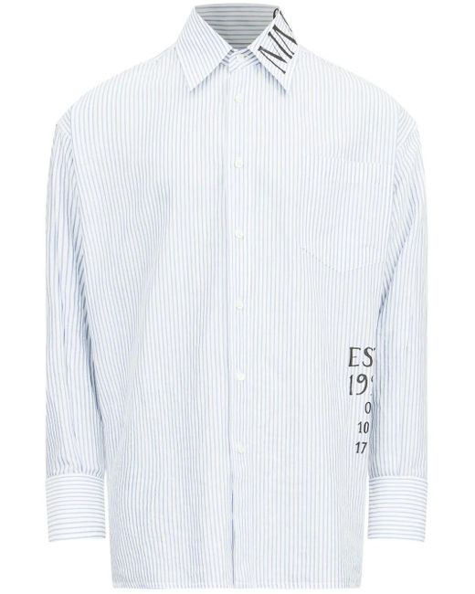 メンズ MM6 by Maison Martin Margiela ロゴ シャツ White
