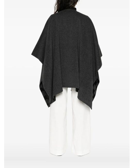 ERMANNO FIRENZE Black Cape aus Wolle