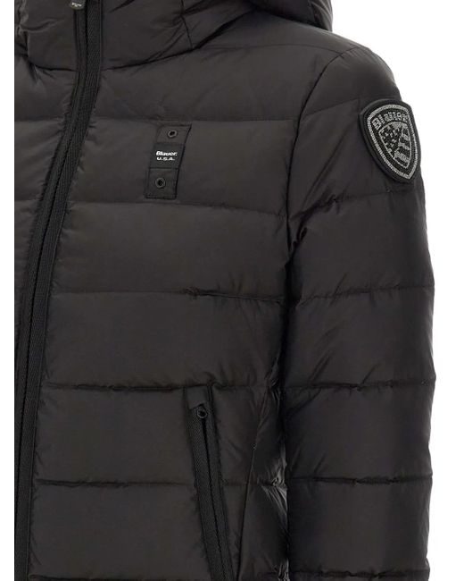 Blauer Charme フーデッド ダウンジャケット Black