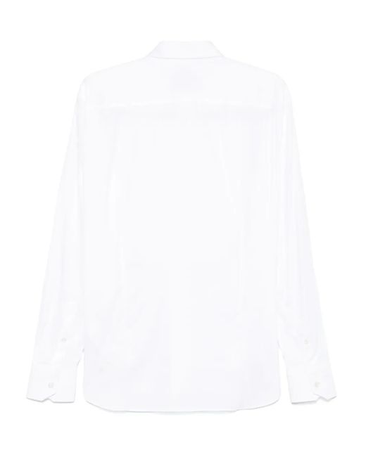 Billionaire White Button-Up Shirt for men