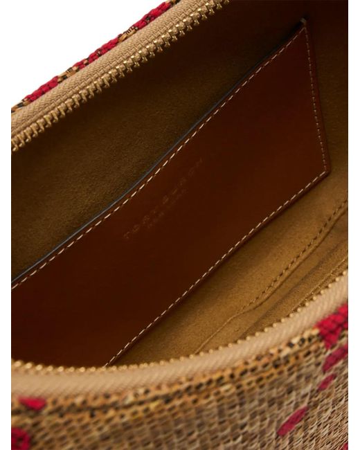Tory Burch Brown Romy Woven Shoulder Bag
