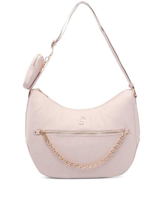 Liu Jo Pink Chain-Trimmed Crossbody Bag