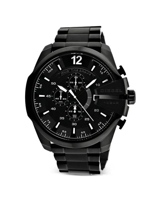 DIESEL Black Mega Chief 51Mm Watch for men