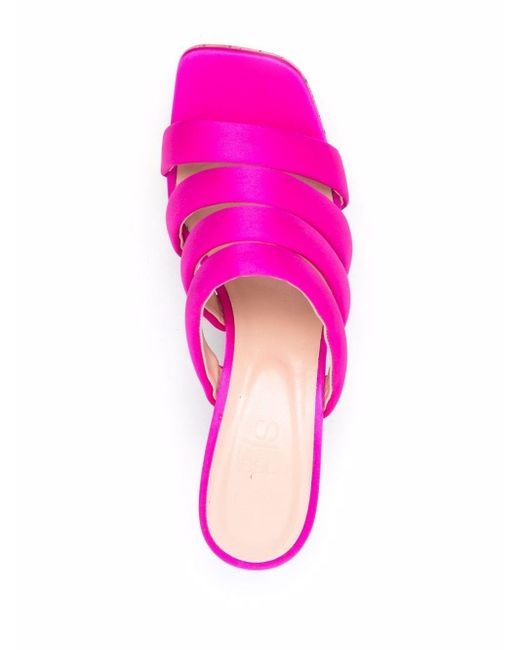 SI ROSSI Pink Cork Platform Open-toe Sandals