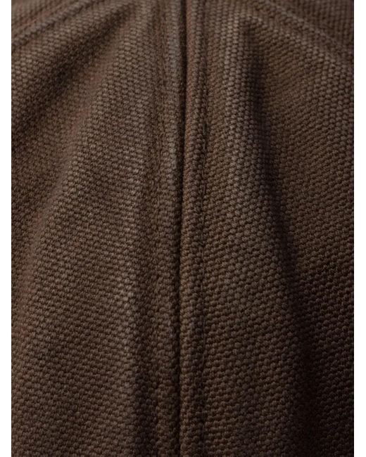 Prada Brown Casquette À Logo Brodé