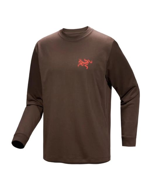 T-Shirt Imprimé À Manches Longues Kragg Sl Arc'teryx pour homme en coloris Brown