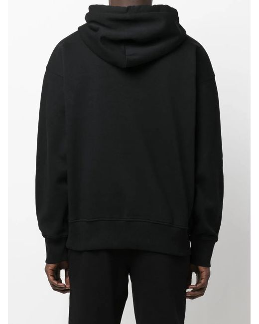 Versace Jeans Couture Black Logo Print Hoodie for men