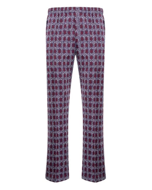 Needles Purple Jacquard Track Pants for men