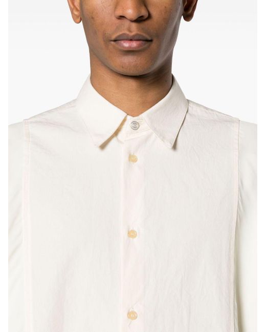 OAMC White Arrow Panelled Shirt for men