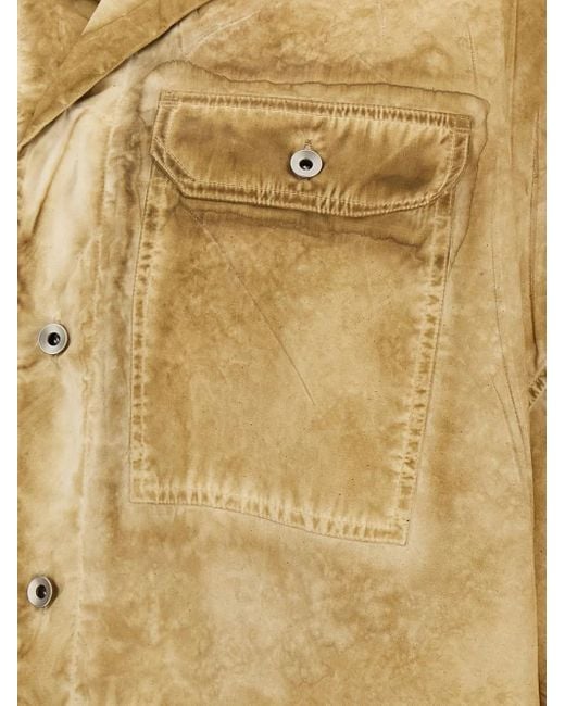 Rick Owens Yellow 'Magnum Tommy' Shirt for men
