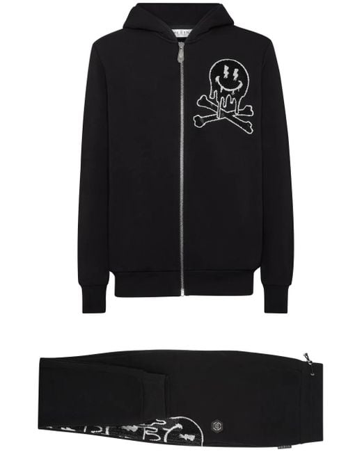 Pantalones Joggers Skeleton Philipp Plein de hombre de color Black