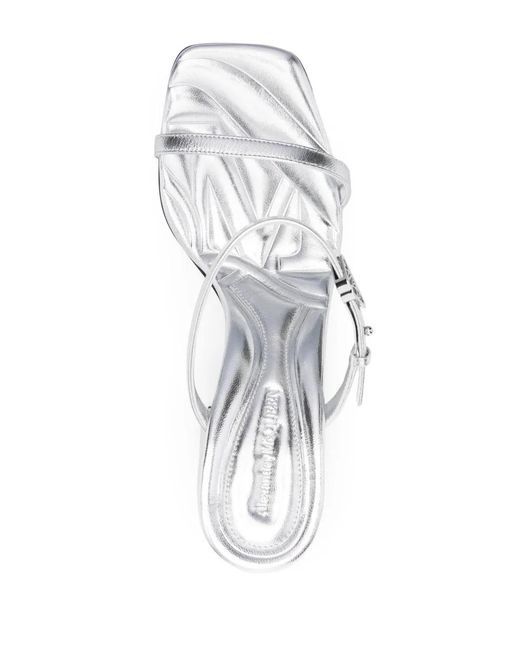 McQueen White 85Mm Seal Sandals