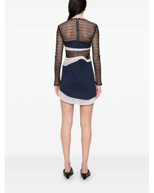 Jonathan Simkhai Blue Blaise Mini Dress