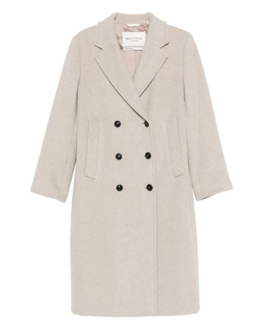 Marc O' Polo Natural Double-Breasted Coat