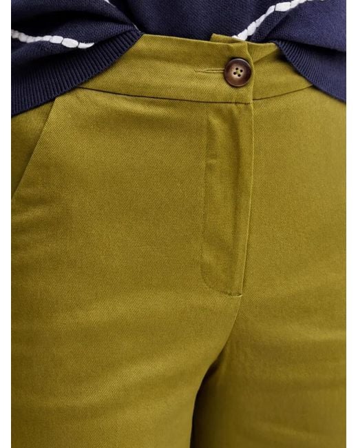 Benetton Green Button Trousers