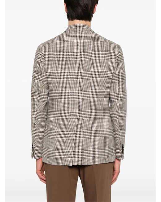 Tagliatore Geruite Blazer in het Gray voor heren