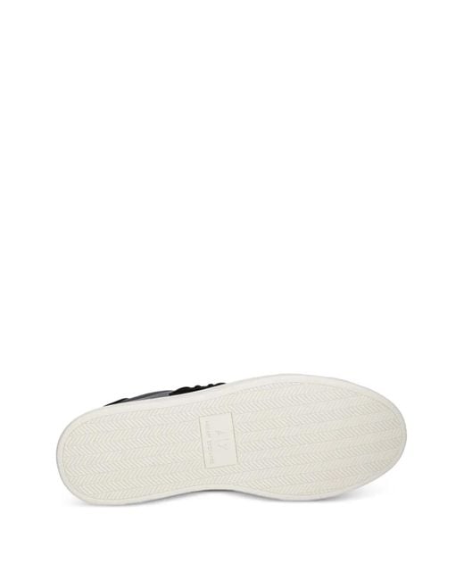 Baskets À Patch Logo ARMANI EXCHANGE pour homme en coloris Black