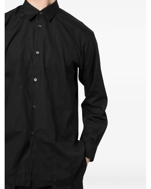 Comme des Garçons Black Chemise Asymétrique À Manches Longues for men