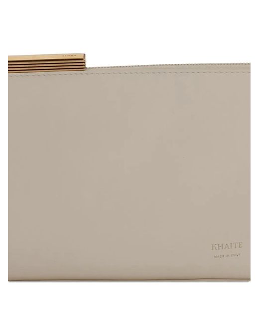 Khaite レザーショルダーバッグ Natural