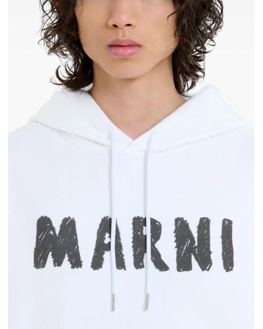 Sudadera con capucha Marni de hombre de color White