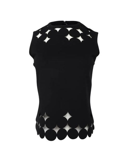 Akris Punto Black Cut-Out Blouse